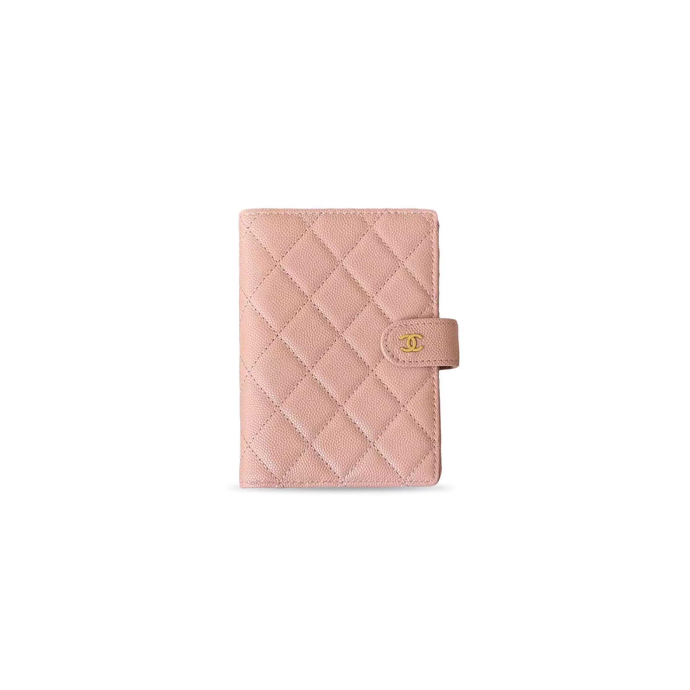 CHANEL CAVIAR QUILTED PASSPORT HOLDER PINK (15*11*1cm)